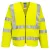Bizflame Hi-Vis FR hosszú ujjú cipzáras mellény PW_FR616YERL/XL Sárga - L/XL méret