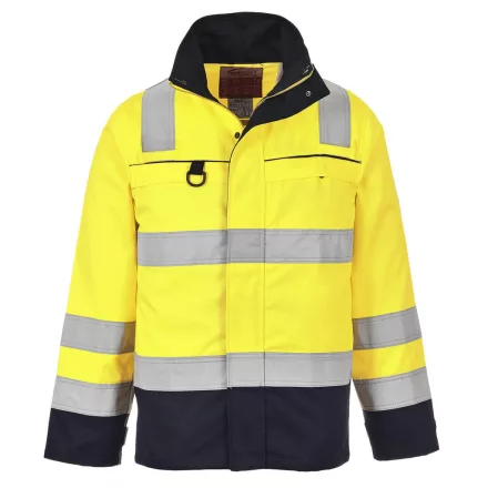 HiVis Multi-Norm kabát PW_FR61YNRL Sárga/Navy - L méret