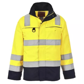HiVis Multi-Norm kabát PW_FR61YNRM Sárga/Navy - M méret