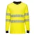 PW3 Modaflame Knit Hi-Vis FR hosszú ujjú póló PW_FR701YBRM Sárga/Fekete - M méret