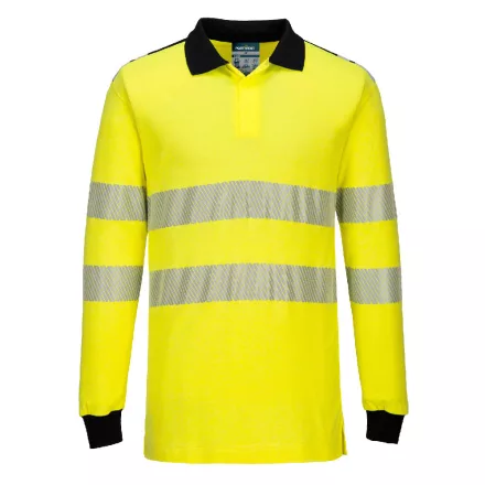 PW3 FR Modaflame Hi-Vis lángálló pólóing PW_FR702YBRS Sárga/Fekete - S méret