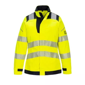   PW3 FR Modaflame Hi-Vis női lángálló kabát PW_FR715YBRM Sárga/Fekete - M méret