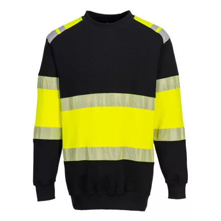 PW3 FR Modaflame Hi-Vis Class 1 pulóver  PW_FR716YBRL Sárga/Fekete - L méret