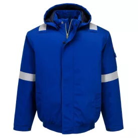   Bizflame Work+ FR lángálló bélelt télikabát PW_FR731RBRXXXL Royal kék - XXXL méret