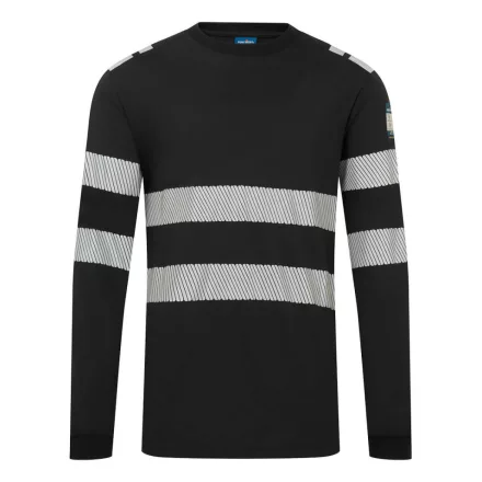 PW3 Modaflame Knit FR lángálló hosszú ujjú póló PW_FR732BKRM Fekete - M méret