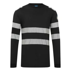   PW3 Modaflame Knit FR lángálló hosszú ujjú póló PW_FR732BKRXXXL Fekete - XXXL méret