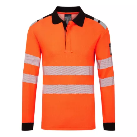 PW3 Modaflame Knit HVO FR lángálló hosszú ujjú pólóing PW_FR734OBRXL Narancs/Fekete - XL méret