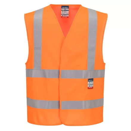 Lángálló jól láthatósági mellény  PW_FR75ORRS/M Narancs - S/M méret