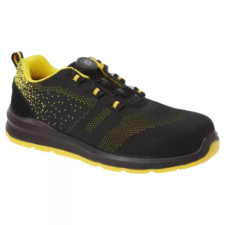Portwest Compositelite Wire Lace Biztonsági Trainer S1P PW_FT08BKY39 Fekete/Sárga - 39 méret
