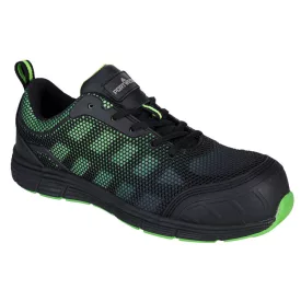   Portwest Compositelite Ogwen félcipő S1P PW_FT35BGN37 Fekete/Zöld - 37 méret