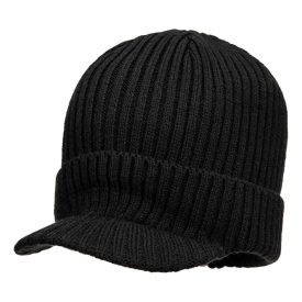 Beanie sapka csúcsos silddel PW_HA24BKR Fekete -  méret