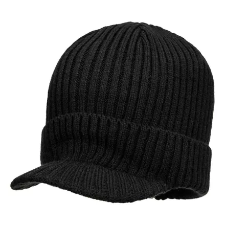 Beanie sapka csúcsos silddel PW_HA24BKR Fekete -  méret