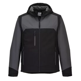   KX3 kapucnis Softshell (3L) PW_KX362BGYS Fekete/Szürke - S méret