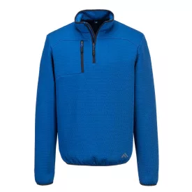   KX3 texturált 1/4 cipzáras melegítőfelső PW_KX376QBRXXL Kvarc kék - XXL méret