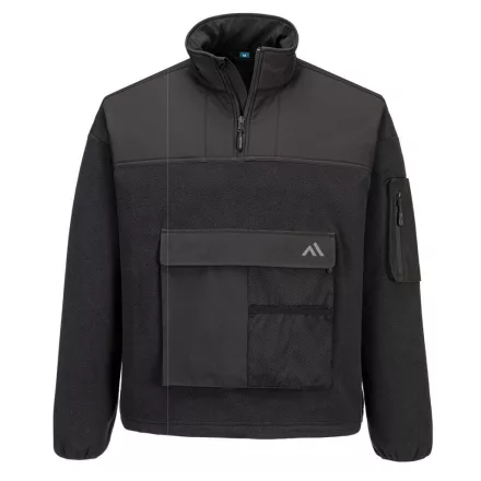 KX3 1/4 Zip polár PW_KX378BKRXL Fekete - XL méret