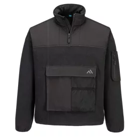 KX3 1/4 Zip polár PW_KX378BKRXXXL Fekete - XXXL méret