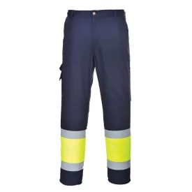   Hi-Vis könnyű, kéttónusú Combat nadrág PW_L049YNRL Sárga/Navy - L méret