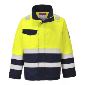   Hi-Vis Modaflame munkakabát PW_MV25YNRXXXL Sárga/Navy - XXXL méret