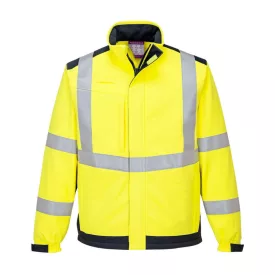   Modaflame Multi Norm Arc Softshell kabát PW_MV72YNRXXXL Sárga/Navy - XXXL méret