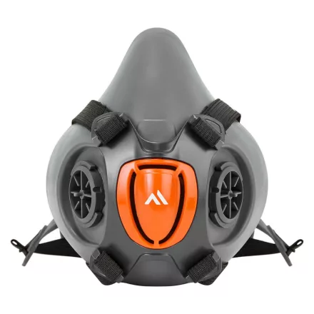 TPR fél maszk PW_P421GRRS/M Szürke - S/M méret