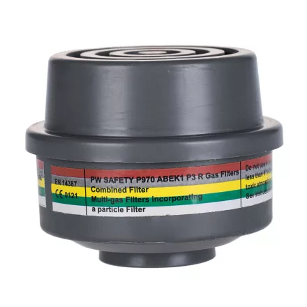 Kombinált szűrő ABEK1P3 speciális menetes csatlakozás PW_P970GRR Szürke -  méret