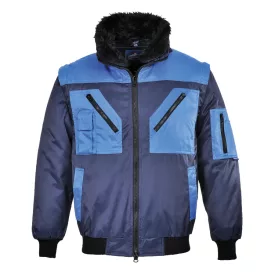 Kéttónusú pilóta kabát PW_PJ20NARXXL Navy - XXL méret