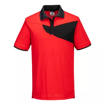 Pw2 Pólóing S/S PW_PW210RBKS Piros/Fekete - S méret