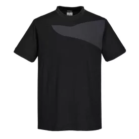   PW2 Póló S/S PW_PW211BZRXXXL Fekete/Z szürke - XXXL méret