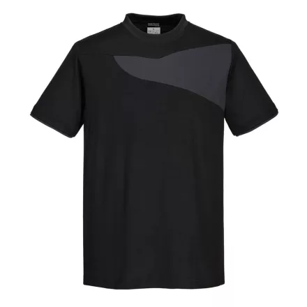 PW2 Póló S/S PW_PW211BZRXXXL Fekete/Z szürke - XXXL méret