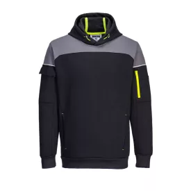 PW3 kapucnis pulóver PW_PW337BKRXXL Fekete - XXL méret