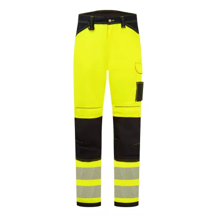 PW3 Hi-Vis nadrág PW_PW340YNS28 Sárga/Navy - 28 méret