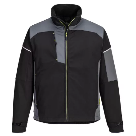 PW3 Softshell Kabát (3L) PW_PW378BZRXXL Fekete/Z szürke - XXL méret