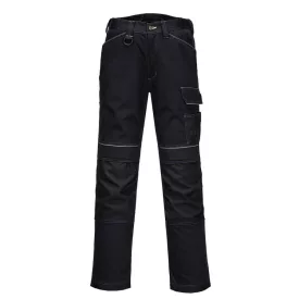   PW3 Hi-Vis női stretch munkanadrág PW_PW380BKR26 Fekete - 26 méret