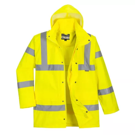 Hi-Vis légáteresztő rain traffic kabát PW_RT60YERL Sárga - L méret