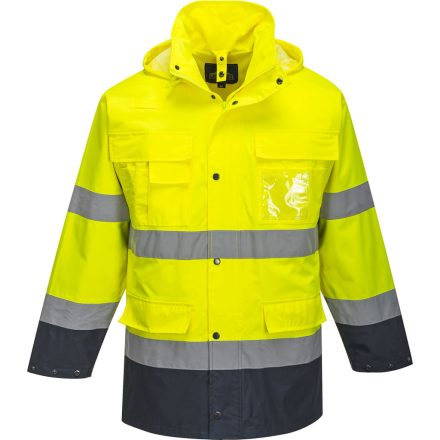 Hi-Vis Lite 3 az 1-ben kabát  PW_S162YNRS Sárga/Navy - S méret