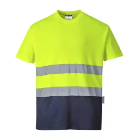   Kéttónusú Cotton Comfort póló  PW_S173YNRS Sárga/Navy - S méret