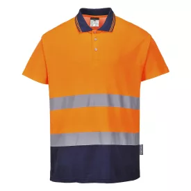   Kéttónusú Cotton Comfort póló  PW_S174ONRM Narancs/Navy - M méret