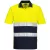 Hi-Vis Kéttónusú könnyű póló S/S  PW_S175YNRS Sárga/Navy - S méret