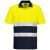 Hi-Vis Kéttónusú könnyű póló S/S  PW_S175YNRXL Sárga/Navy - XL méret