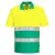 Hi-Vis Kéttónusú könnyű póló S/S  PW_S175YTRS Sárga/Kékeszöld - S méret