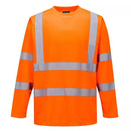 Hi-Vis hosszú ujjú póló  PW_S178ORRS Narancs - S méret