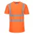 Hi-Vis pamut póló pamut hálós betétes póló S/S  PW_S179ORRS Narancs - S méret