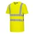 Hi-Vis pamut póló pamut hálós betétes póló S/S  PW_S179YERS Sárga - S méret