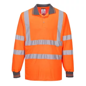   Hi-Vis hosszú ujjú pólóing  PW_S277ORR4XL Narancs - 4XL méret