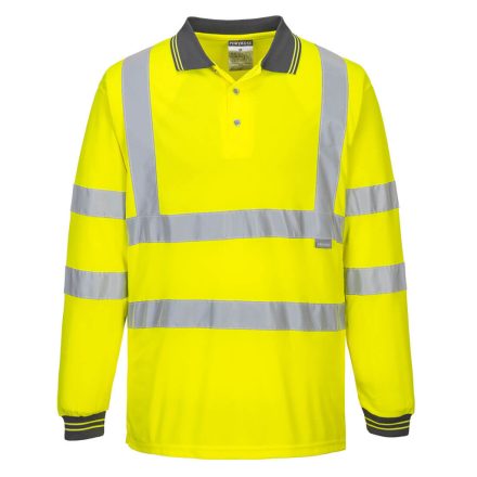 Hi-Vis hosszú ujjú pólóing  PW_S277YER6XL Sárga - 6XL méret