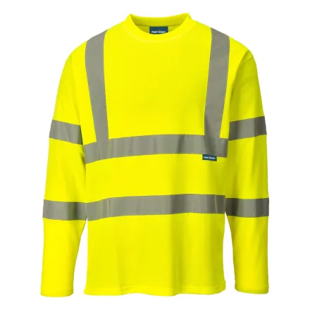 Hi-Vis hosszú ujjú póló  PW_S278YERXXL Sárga - XXL méret