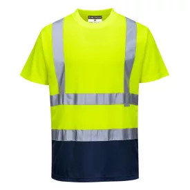 Kéttónusú póló  PW_S378YNRXXL Sárga/Navy - XXL méret