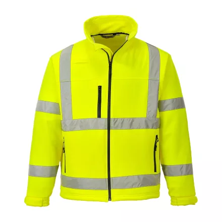 Jól láthatósági Softshell dzseki (3L) PW_S424YERL Sárga - L méret