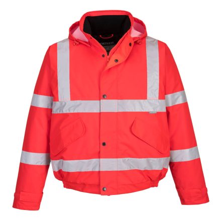 Hi-Vis bomber dzseki PW_S463RERXXL Piros - XXL méret