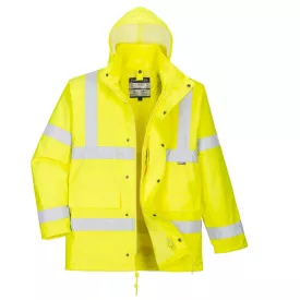   Hi-Vis 4 az 1-ben Traffic kabát PW_S468YERS Sárga - S méret